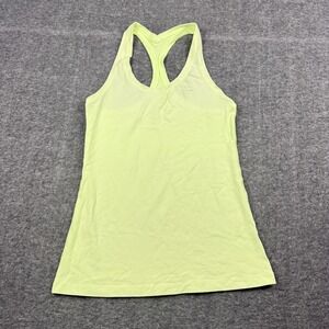 Lululemon Tank Top Women Small Neon Green Racerback Athletic Gym Yoga Activewear